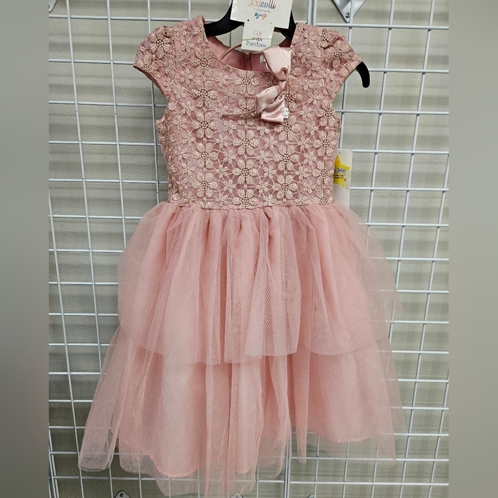 BISCOTTI Floral and Frilled Girls Dress BRAND NEW - Picture 1 of 7